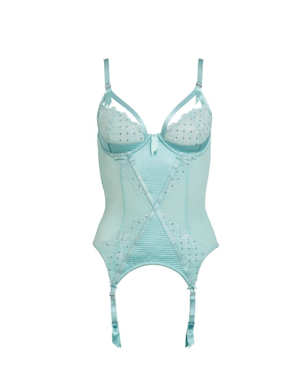 Dita Von Teese Powder Blue Madame X Bustiere, 34B